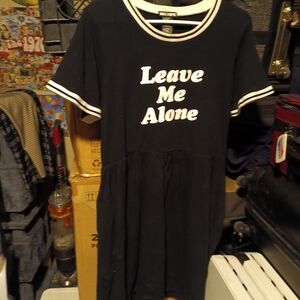 Hot Topic Black and White Graphic Dress